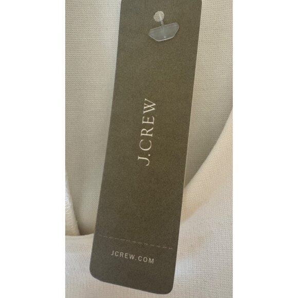 NWT J.Crew Medium Off White Sleeveless Peplum - Picture 12 of 16